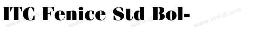 ITC Fenice Std Bol字体转换